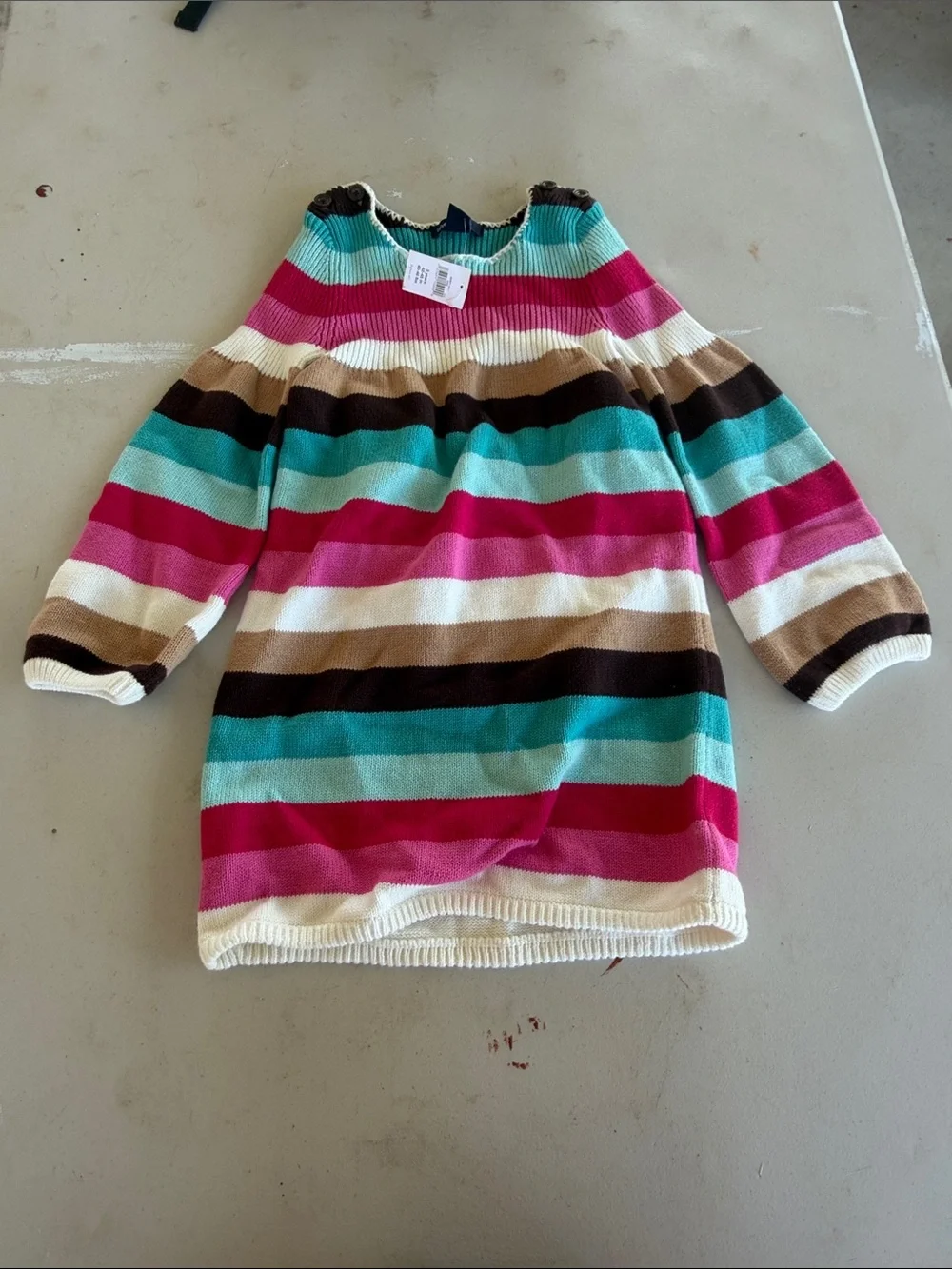 NWT BabyGAP Woodsy Treehouse “Chelsea Stripe” Sweater Dress Set